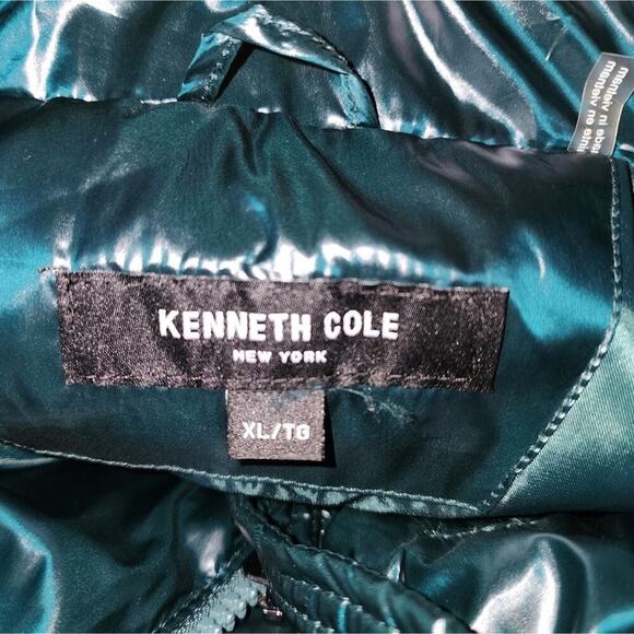 KENNETH COLE New York Box Quilted Puffer Coat with Removable Hood size XL NEW - Picture 10 of 11